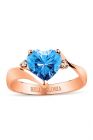 Mavi Topaz Roz Aşk Yüzüğü (GPY0042)