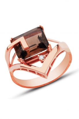Mavi Topaz Pırlanta Yüzük (GPY0053)